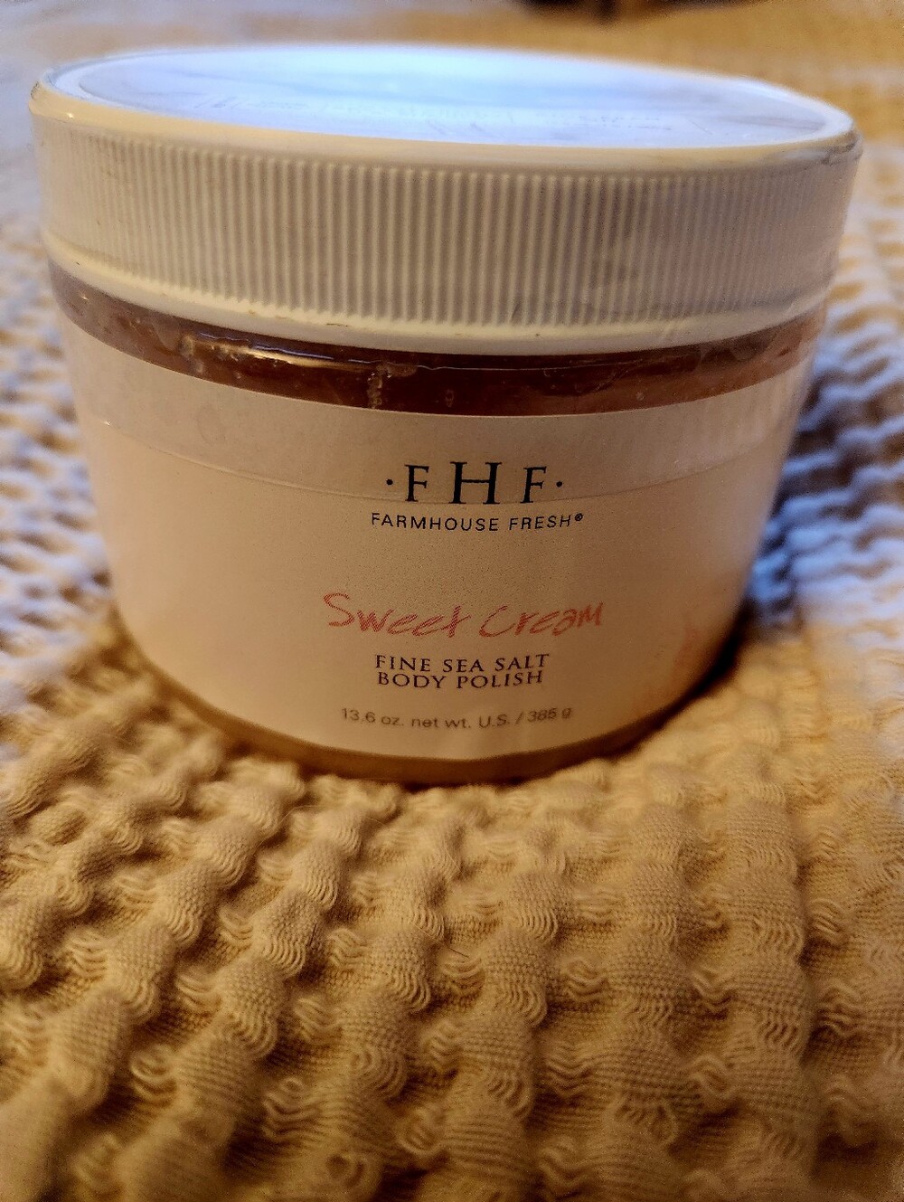 NEW Farmhouse Fresh FHF SWEET CREAM Body Polish LARGE JAR 13.6oz FREE SHIPPING!